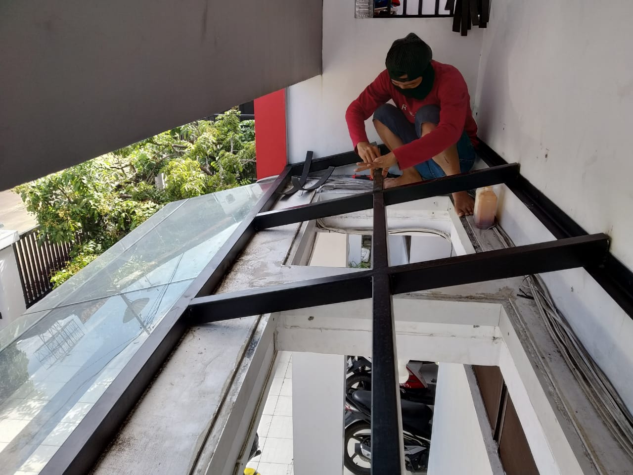 Kanopi Kaca Afen - Dokumentasi Proyek